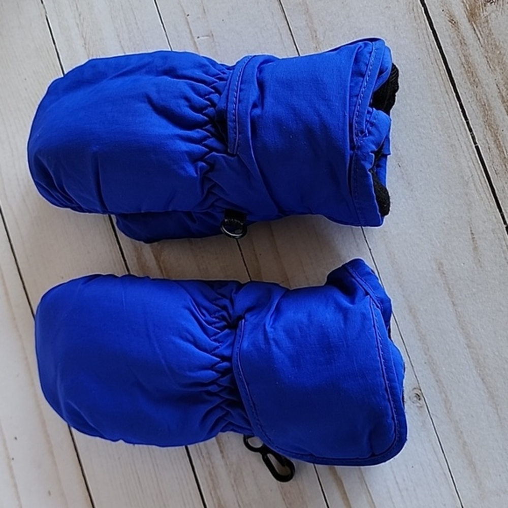Blue snow gloves kids xxs‎